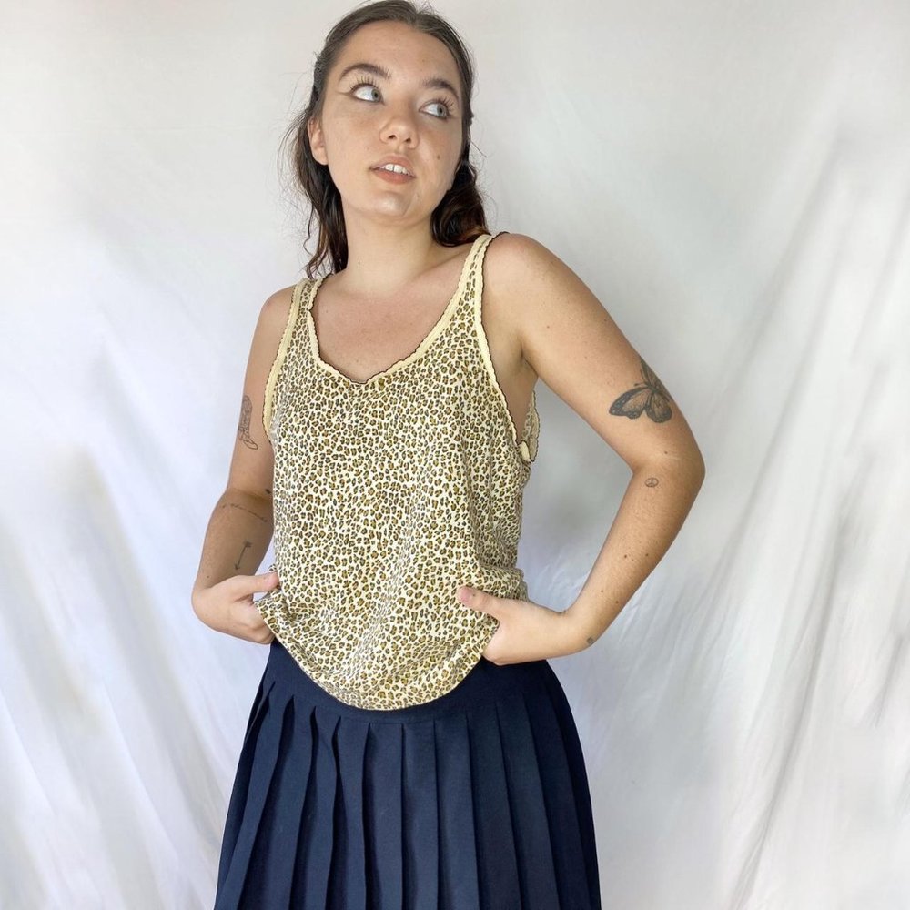 leopard print cami